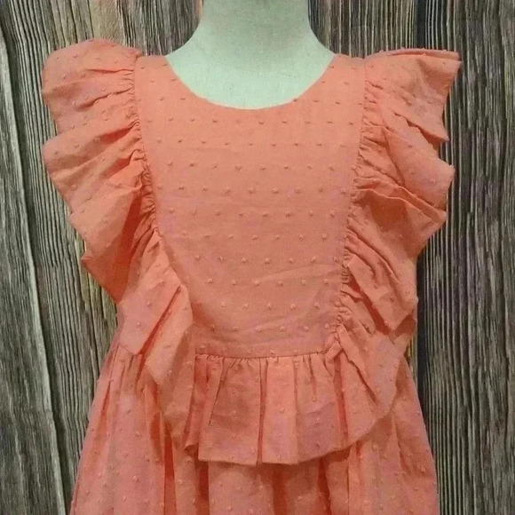 Peach Ruffle Dress - Picture 5 of 6